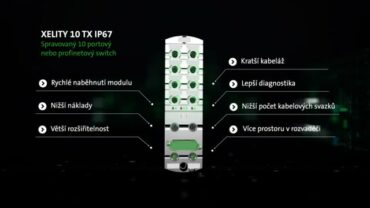 Xelity 10TX IP67 – spravovaný switch s krytím IP67