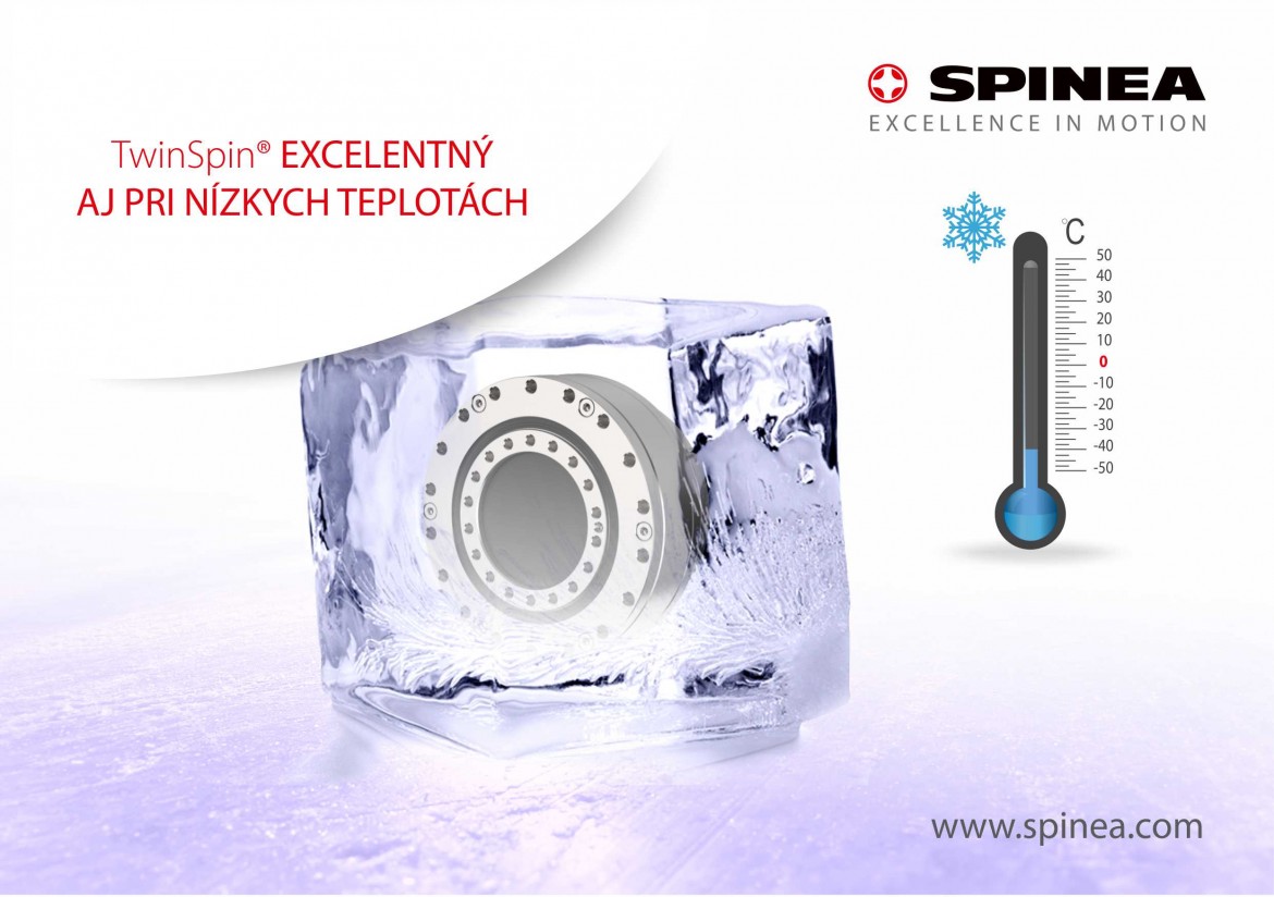 Vysoko-presné cykloidné Prevodovky TwinSpin® v nízkoteplotných aplikáciách