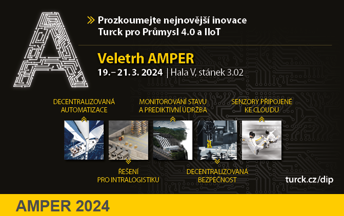 Společnost Turck na veletrhu AMPER 2024
