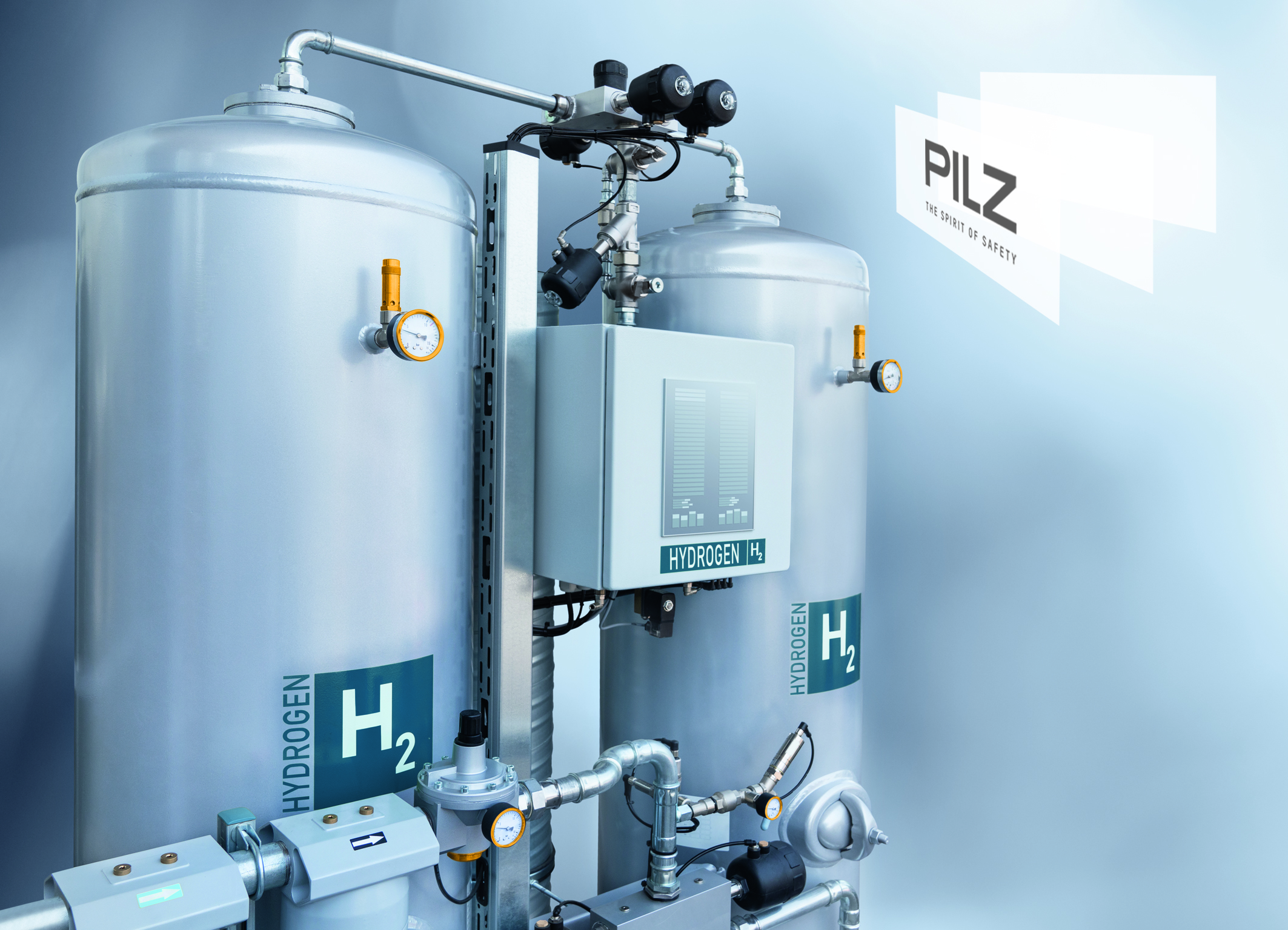 Pilz na veletrhu Hydrogen Technology Expo Europe 2024 v Hamburku: hala A3, stánek 3I110 – Vodík – bezpečí při výrobě i využití